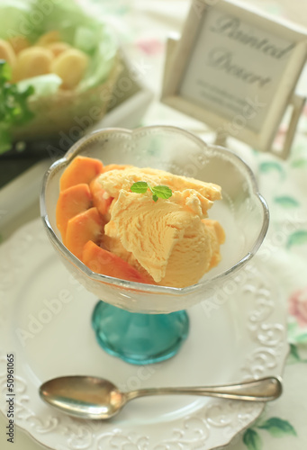 Photo: ピーチアイスクリーム ピーチアイスクリーム