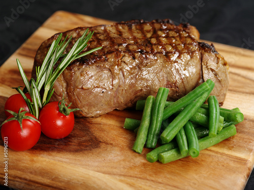 Photo: Delicious sirloin steak dinner Delicious sirloin steak dinner