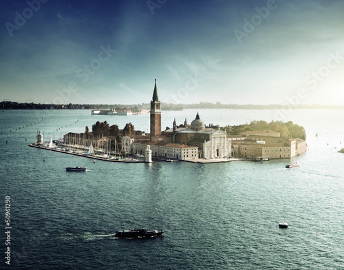 Photo: view of San Giorgio island, Venice, Italy view of San Giorgio island, Venice, Italy