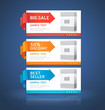 Colorful Banner Origami Style for website and card. Vector
