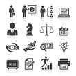 Business icons, management and human resources set2. vector eps