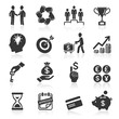 Business icons, management and human resources set6. vector eps