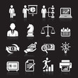 Business icons, management and human resources set2. vector eps