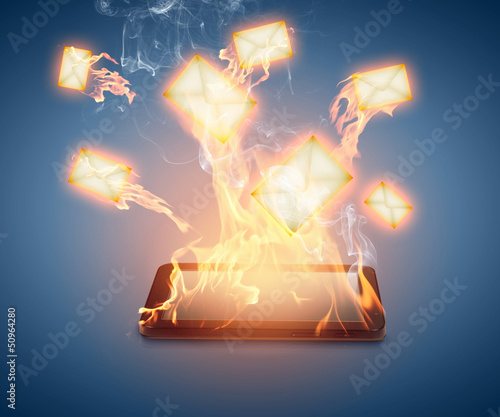 Illustration: Modern communication technology Modern communication technology