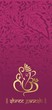 Ganesha, Hindu wedding card, royal Rajasthan, India
