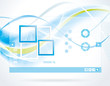 Modern blue glass website template