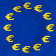 Illustration: Flag of Euro-Currency Flag of Euro-Currency