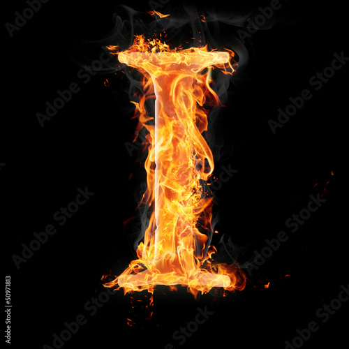Photo: Burning objects and objects on fire background Burning objects and objects on fire background