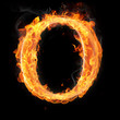 Burning objects and objects on fire background