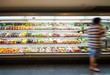 Shelf with fruits in supermarket Shelf with fruits in supermarket