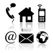Vector contact icons