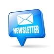 Vector newsletter glossy icon