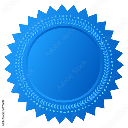 Vector: Blue star seal Blue star seal