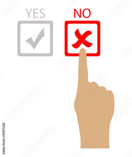 Vector: Say no, vector illustration Say no, vector illustration