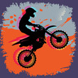 Motocross abstract background, vector illustration