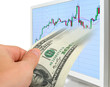 Internet trading on the stock exchange.