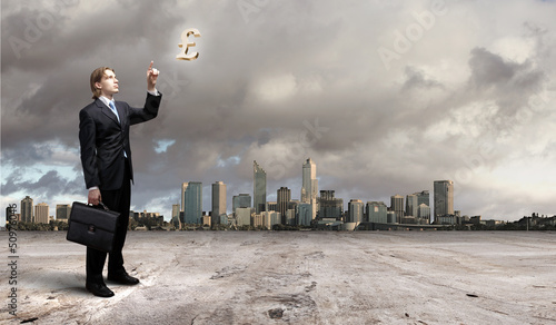Photo: Businessman and cityscape Businessman and cityscape