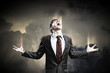 businessman in anger