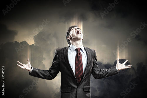 Photo: businessman in anger businessman in anger