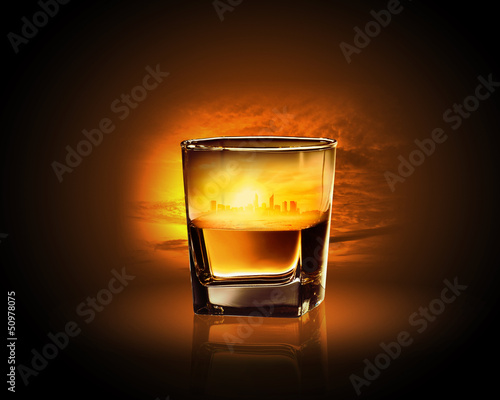 Photo: Glass of whiskey Glass of whiskey