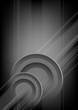 Abstract vertical black - grey background with circles.