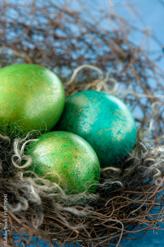 Photo: Easter colorful eggs Easter colorful eggs