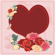 heart roses