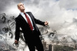 Businessman in anger