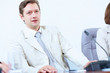 Businessman at meeting