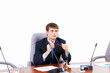 Businessman at meeting