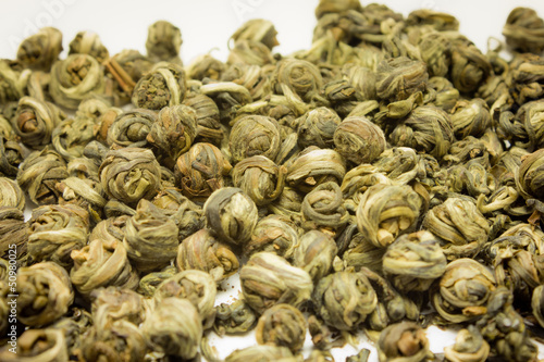 Photo: chinese green tea closeup chinese green tea closeup