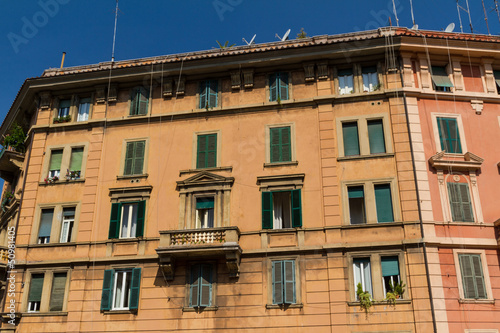 Photo: Rome, Italy. Typical architectural details of the old city Rome, Italy. Typical architectural details of the old city