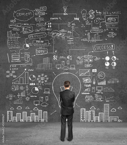 Photo: man looking strategy man looking strategy