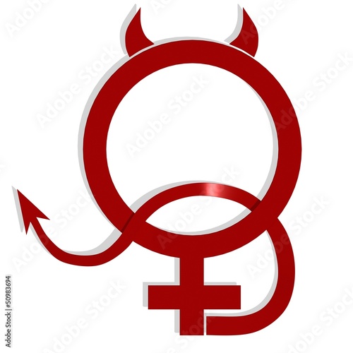 Illustration: Female Gender Symbol Female Gender Symbol
