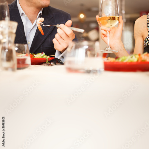 Photo: Couple having dinner Couple having dinner