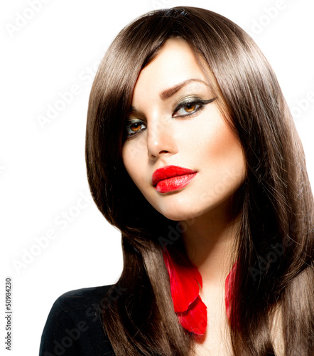 Photo: Fashion Woman Portrait. Stylish Model. Beauty Makeup Fashion Woman Portrait. Stylish Model. Beauty Makeup