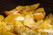 Roasted potatoes with spices and cheese