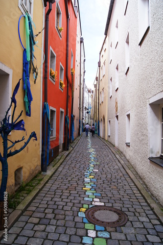 Photo: Kleines Gäßchen in der Passauer Altstadt Kleines Gäßchen in der Passauer Altstadt