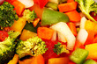 Vegetable stew background, macro