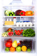 Refrigerator full of food