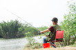 Calm fisherman