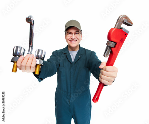 Photo: Plumber. Plumber.