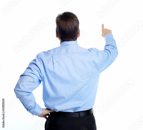 Photo: Businessman isolated on white. Businessman isolated on white.