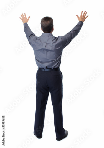 Photo: Businessman isolated on white. Businessman isolated on white.