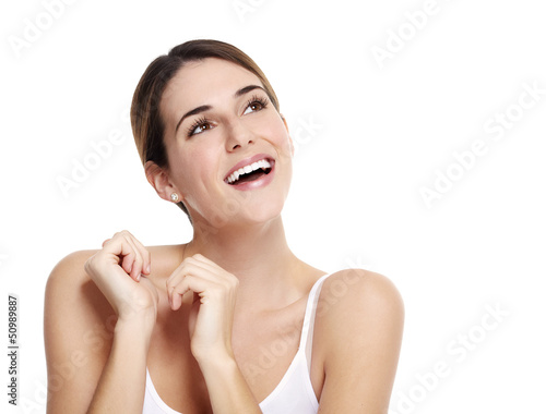 Photo: Beautiful woman portrait. Beautiful woman portrait.