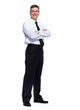 Businessman isolated on white.