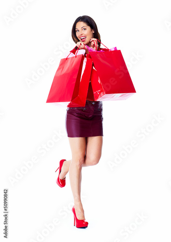 Photo: Shopping woman. Shopping woman.