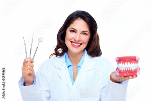 Photo: Dentist woman. Dentist woman.