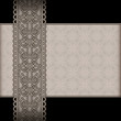 Vintage background with seamless lace ribbon