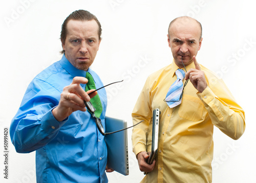 Photo: Serious businessmen Serious businessmen